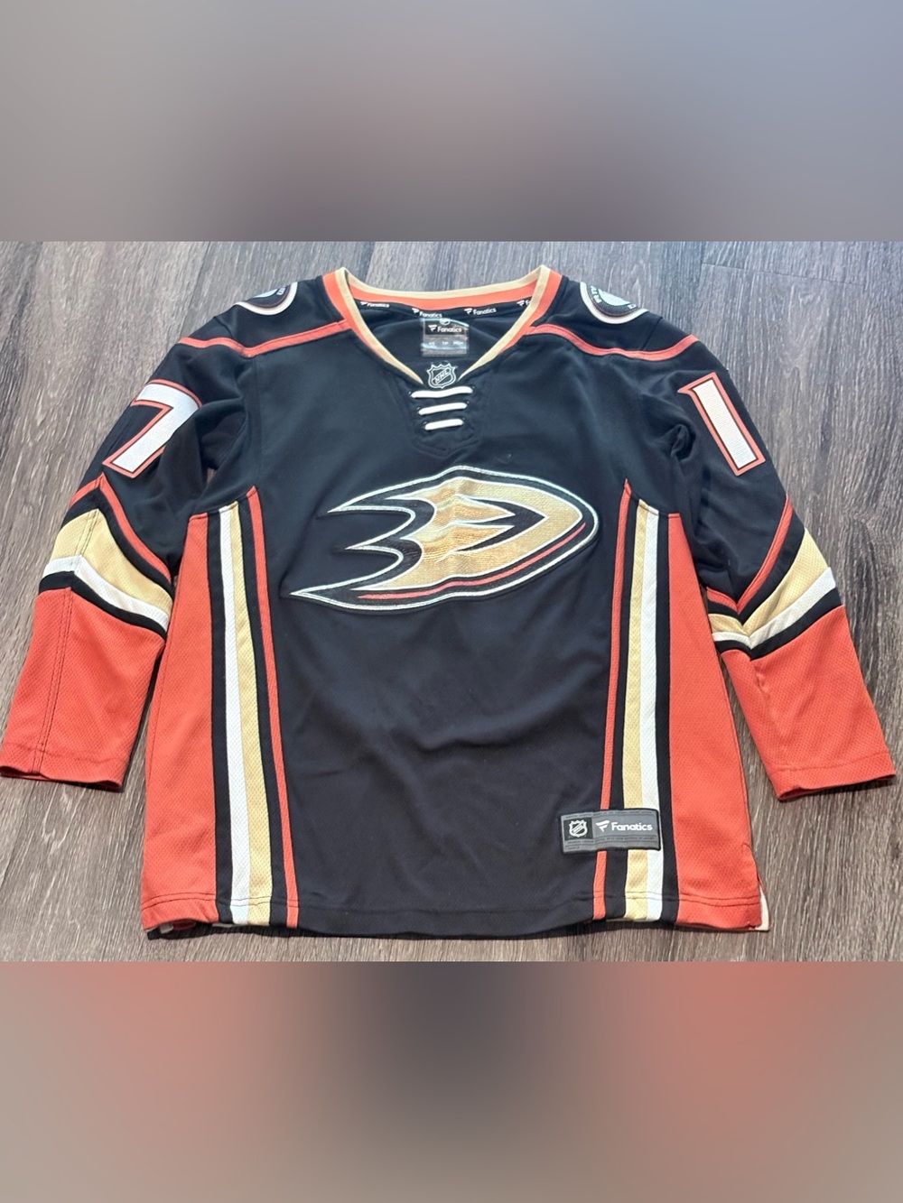 Anaheim Ducks Fanatics Youth Home Breakaway Jersey Size XS